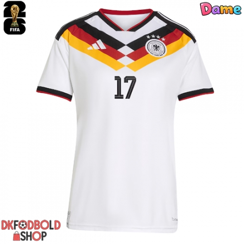 Tyskland Florian Wirtz #17 Hjemmebanetrøje Dame VM 2026 Kort ærmer